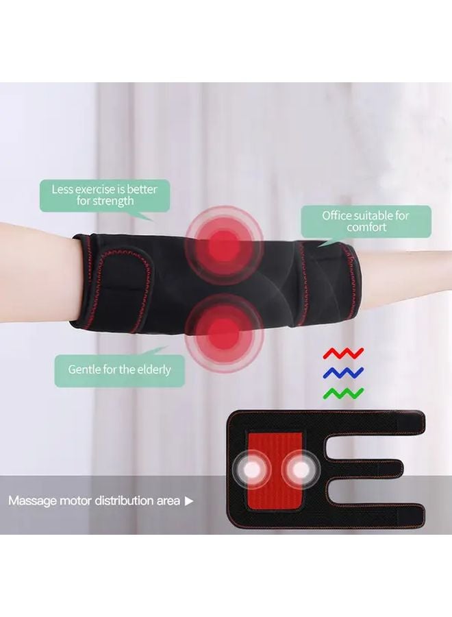 مساج الكوع القابل للتعديل مع تدفئة، يعمل بالطاقة عبر USB، بثلاث سرعات وتحكم في درجة الحرارة - Image 1